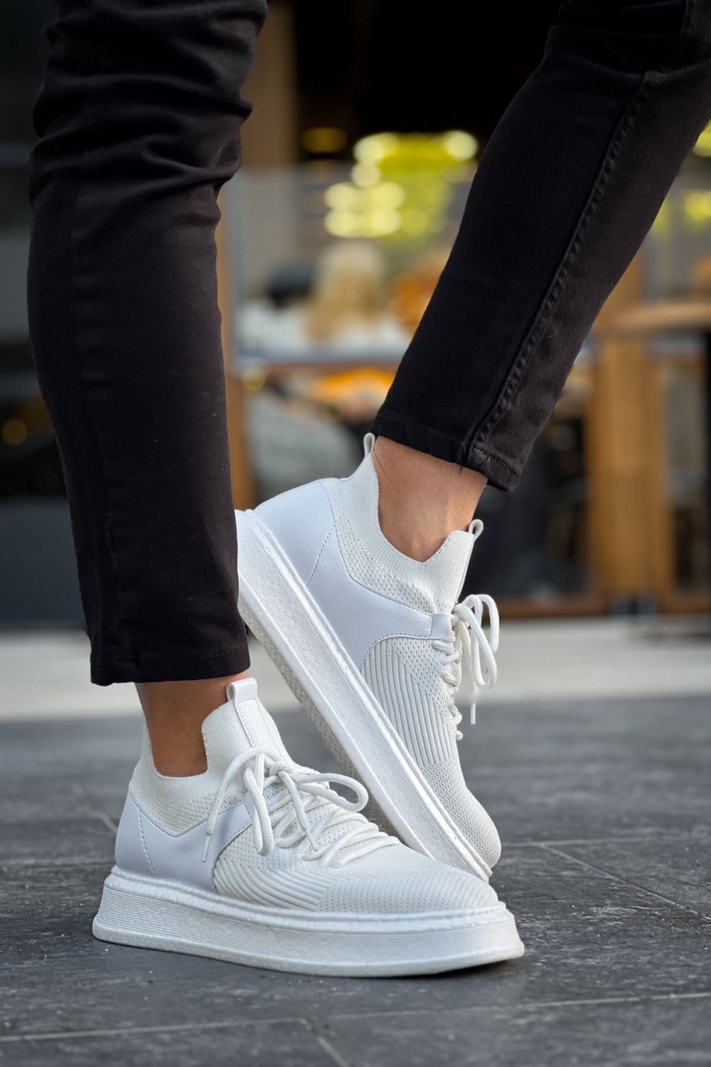 CH2408 Fusion Erkek Günlük Bağcıklı Triko Spor Sneaker Ayakkabı TBT - Beyaz CH2408 Fusion Erkek Günlük Bağcıklı Triko Spor Sneaker Ayakkabı TBT - Beyaz