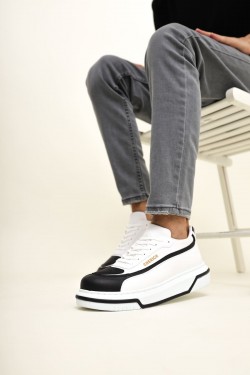 CH241 Signature Line Up Erkek Günlük Bağcıklı Cilt Spor Sneaker Ayakkabı CBT - Beyaz/Siyah CH241 Signature Line Up Erkek Günlük Bağcıklı Cilt Spor Sneaker Ayakkabı CBT - Beyaz/Siyah