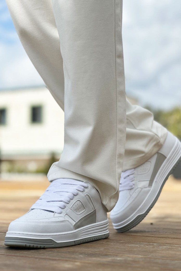 CH2410 Avax Erkek Günlük Bağcıklı Cilt Spor Sneaker Ayakkabı CBT - Beyaz CH2410 Avax Erkek Günlük Bağcıklı Cilt Spor Sneaker Ayakkabı CBT - Beyaz