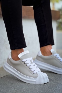 CH2411 Artenay Erkek Günlük Bağcıklı Cilt Spor Sneaker Ayakkabı CBT - Gri CH2411 Artenay Erkek Günlük Bağcıklı Cilt Spor Sneaker Ayakkabı CBT - Gri