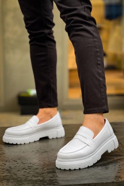 CH2417 Lavoric Erkek Günlük Bağcıksız Cilt Klasik Ayakkabı CBT - Beyaz CH2417 Lavoric Erkek Günlük Bağcıksız Cilt Klasik Ayakkabı CBT - Beyaz