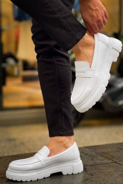 CH2417 Lavoric Erkek Günlük Bağcıksız Cilt Klasik Ayakkabı CBT - Beyaz CH2417 Lavoric Erkek Günlük Bağcıksız Cilt Klasik Ayakkabı CBT - Beyaz