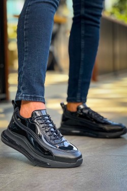 CH2419 Cools Erkek Günlük Bağcıklı Rugan Cilt Spor Sneaker Ayakkabı RCST - Siyah CH2419 Cools Erkek Günlük Bağcıklı Rugan Cilt Spor Sneaker Ayakkabı RCST - Siyah