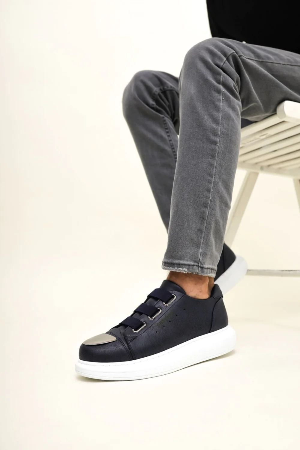 CH251 Mirror Erkek Günlük Lastikli Cilt Spor Sneaker Ayakkabı CBT - Lacivert CH251 Mirror Erkek Günlük Lastikli Cilt Spor Sneaker Ayakkabı CBT - Lacivert