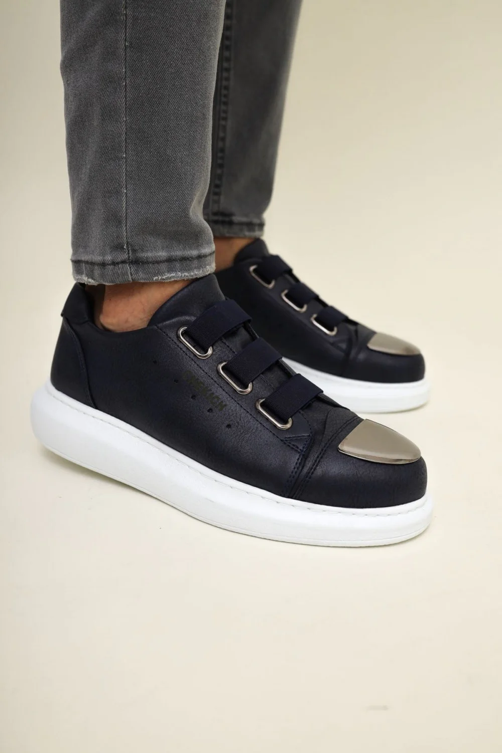 CH251 Mirror Erkek Günlük Lastikli Cilt Spor Sneaker Ayakkabı CBT - Lacivert CH251 Mirror Erkek Günlük Lastikli Cilt Spor Sneaker Ayakkabı CBT - Lacivert