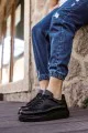 CH257 Estrellas Erkek Günlük Bağcıklı Cilt Spor Sneaker Ayakkabı CST - Siyah CH257 Estrellas Erkek Günlük Bağcıklı Cilt Spor Sneaker Ayakkabı CST - Siyah