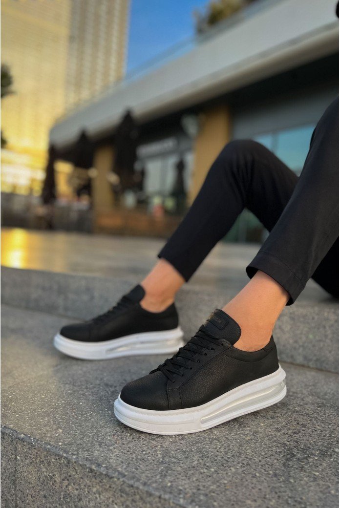 CH271 Ariaso Erkek Günlük Bağcıklı Cilt Spor Sneaker Ayakkabı CBT - Siyah CH271 Ariaso Erkek Günlük Bağcıklı Cilt Spor Sneaker Ayakkabı CBT - Siyah