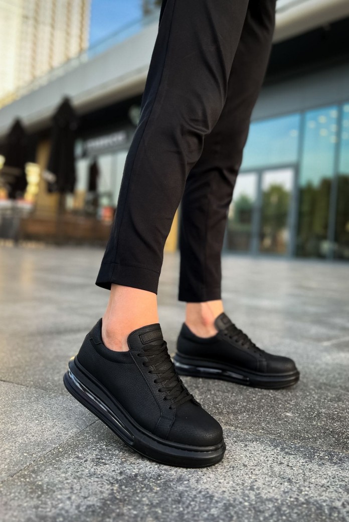 CH271 Ariaso Erkek Günlük Bağcıklı Cilt Spor Sneaker Ayakkabı CST - Siyah CH271 Ariaso Erkek Günlük Bağcıklı Cilt Spor Sneaker Ayakkabı CST - Siyah