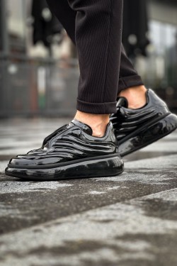 CH295 Sollıevo Erkek Günlük Bağcıklı Rugan Spor Sneaker Ayakkabı RST - Siyah CH295 Sollıevo Erkek Günlük Bağcıklı Rugan Spor Sneaker Ayakkabı RST - Siyah