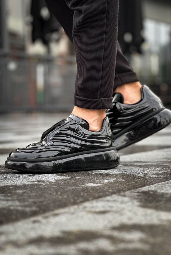 CH295 Sollıevo Erkek Günlük Bağcıklı Rugan Spor Sneaker Ayakkabı RST - Siyah CH295 Sollıevo Erkek Günlük Bağcıklı Rugan Spor Sneaker Ayakkabı RST - Siyah