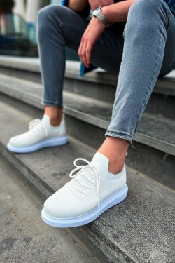 CH307 Tricot Erkek Günlük Bağcıklı Triko Spor Sneaker Ayakkabı TBT - Beyaz CH307 Tricot Erkek Günlük Bağcıklı Triko Spor Sneaker Ayakkabı TBT - Beyaz