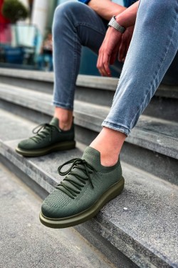 CH307 Tricot Erkek Günlük Bağcıklı Triko Spor Sneaker Ayakkabı THT - Haki CH307 Tricot Erkek Günlük Bağcıklı Triko Spor Sneaker Ayakkabı THT - Haki