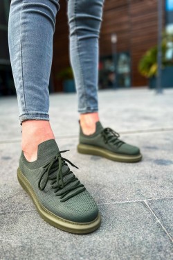 CH307 Tricot Erkek Günlük Bağcıklı Triko Spor Sneaker Ayakkabı THT - Haki CH307 Tricot Erkek Günlük Bağcıklı Triko Spor Sneaker Ayakkabı THT - Haki