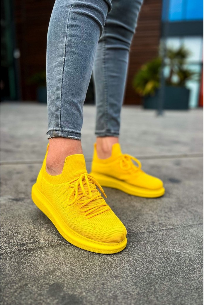 CH307 Tricot Erkek Günlük Bağcıklı Triko Spor Sneaker Ayakkabı TST - Sarı CH307 Tricot Erkek Günlük Bağcıklı Triko Spor Sneaker Ayakkabı TST - Sarı