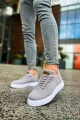 CH413 Crew Erkek Günlük Bağcıklı Triko Spor Sneaker Ayakkabı TBT - Antrasit