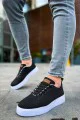 CH413 Crew Erkek Günlük Bağcıklı Triko Spor Sneaker Ayakkabı TBT - Siyah CH413 Crew Erkek Günlük Bağcıklı Triko Spor Sneaker Ayakkabı TBT - Siyah