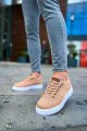 CH413 Crew Erkek Günlük Bağcıklı Triko Spor Sneaker Ayakkabı TBT - Taba