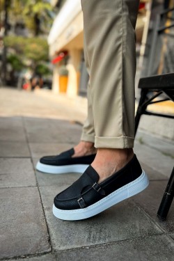 CH417 Mancini Erkek Günlük Bağcıksız Cilt Klasik Ayakkabı CBT - Siyah CH417 Mancini Erkek Günlük Bağcıksız Cilt Klasik Ayakkabı CBT - Siyah