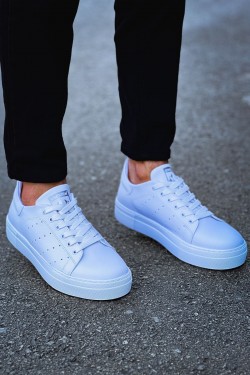 CH983 Tennis Erkek Günlük Bağcıklı Cilt Spor Sneaker Ayakkabı CBT - Beyaz CH983 Tennis Erkek Günlük Bağcıklı Cilt Spor Sneaker Ayakkabı CBT - Beyaz