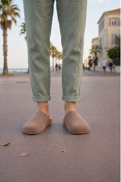 JY0556 Ravn Bağcıksız Hakiki Süet Deri Erkek Günlük Mantar Taban Loafer Klasik Ayakkabı HDMT - Bej JY0556 Ravn Bağcıksız Hakiki Süet Deri Erkek Günlük Mantar Taban Loafer Klasik Ayakkabı HDMT - Bej