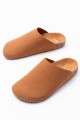 JY0556 Ravn Bağcıksız Hakiki Süet Deri Erkek Günlük Mantar Taban Loafer Klasik Ayakkabı HDMT - Taba