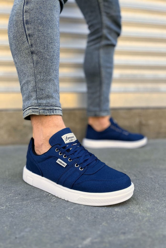JY0118 REX Bağcıklı Keten Kumaş Erkek Günlük Sneaker Ayakkabı KBT - Lacivert JY0118 REX Bağcıklı Keten Kumaş Erkek Günlük Sneaker Ayakkabı KBT - Lacivert