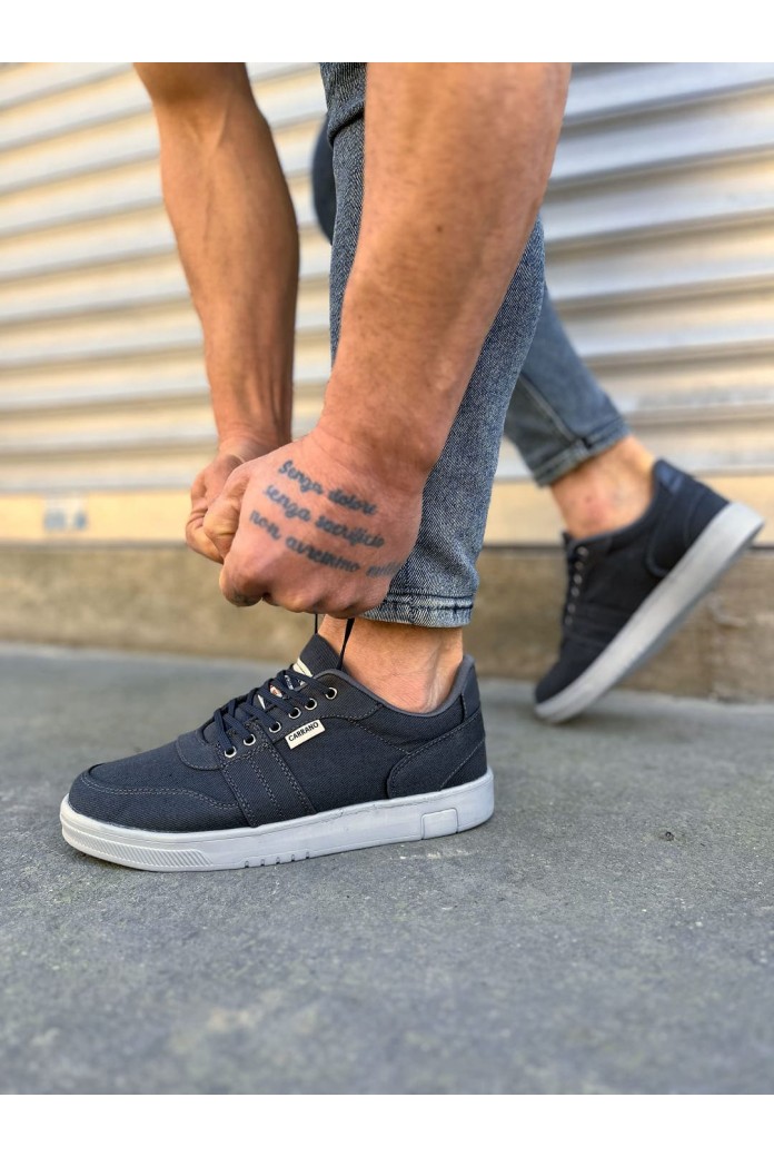 JY0118 REX Bağcıklı Keten Kumaş Erkek Günlük Sneaker Ayakkabı KGT - Füme JY0118 REX Bağcıklı Keten Kumaş Erkek Günlük Sneaker Ayakkabı KGT - Füme