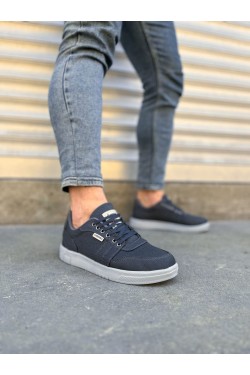 JY0118 REX Bağcıklı Keten Kumaş Erkek Günlük Sneaker Ayakkabı KGT - Füme JY0118 REX Bağcıklı Keten Kumaş Erkek Günlük Sneaker Ayakkabı KGT - Füme