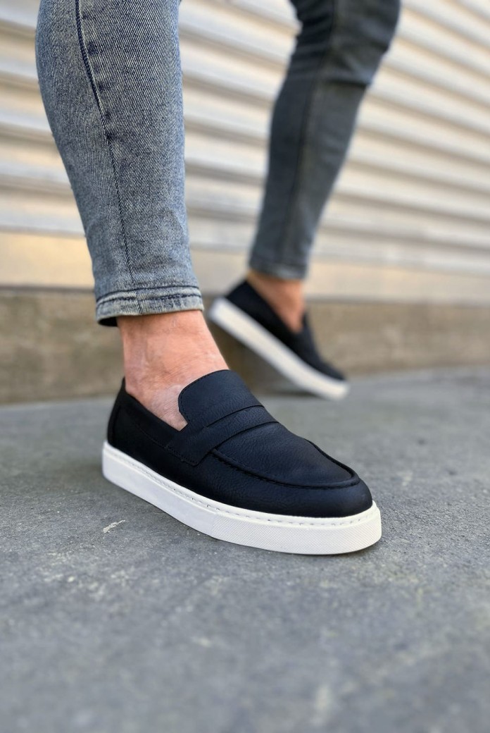 JY180 Estilo X Bağcıksız Cilt Erkek Günlük Spor Klasik Ayakkabı CBT - Siyah JY180 Estilo X Bağcıksız Cilt Erkek Günlük Spor Klasik Ayakkabı CBT - Siyah