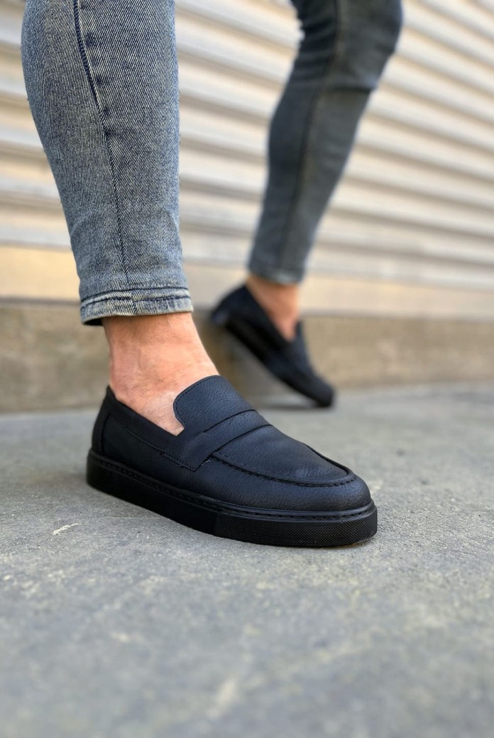 JY180 Estilo X Bağcıksız Cilt Erkek Günlük Spor Klasik Ayakkabı CST - Siyah JY180 Estilo X Bağcıksız Cilt Erkek Günlük Spor Klasik Ayakkabı CST - Siyah