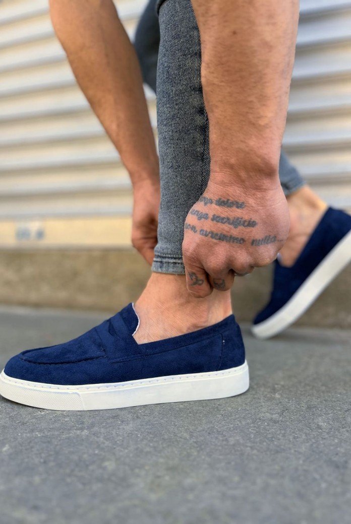 JY180 Estilo X Bağcıksız Süet Erkek Günlük Spor Klasik Ayakkabı SBT - Lacivert JY180 Estilo X Bağcıksız Süet Erkek Günlük Spor Klasik Ayakkabı SBT - Lacivert