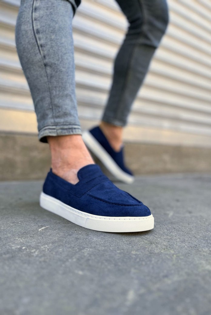 JY180 Estilo X Bağcıksız Süet Erkek Günlük Spor Klasik Ayakkabı SBT - Lacivert JY180 Estilo X Bağcıksız Süet Erkek Günlük Spor Klasik Ayakkabı SBT - Lacivert