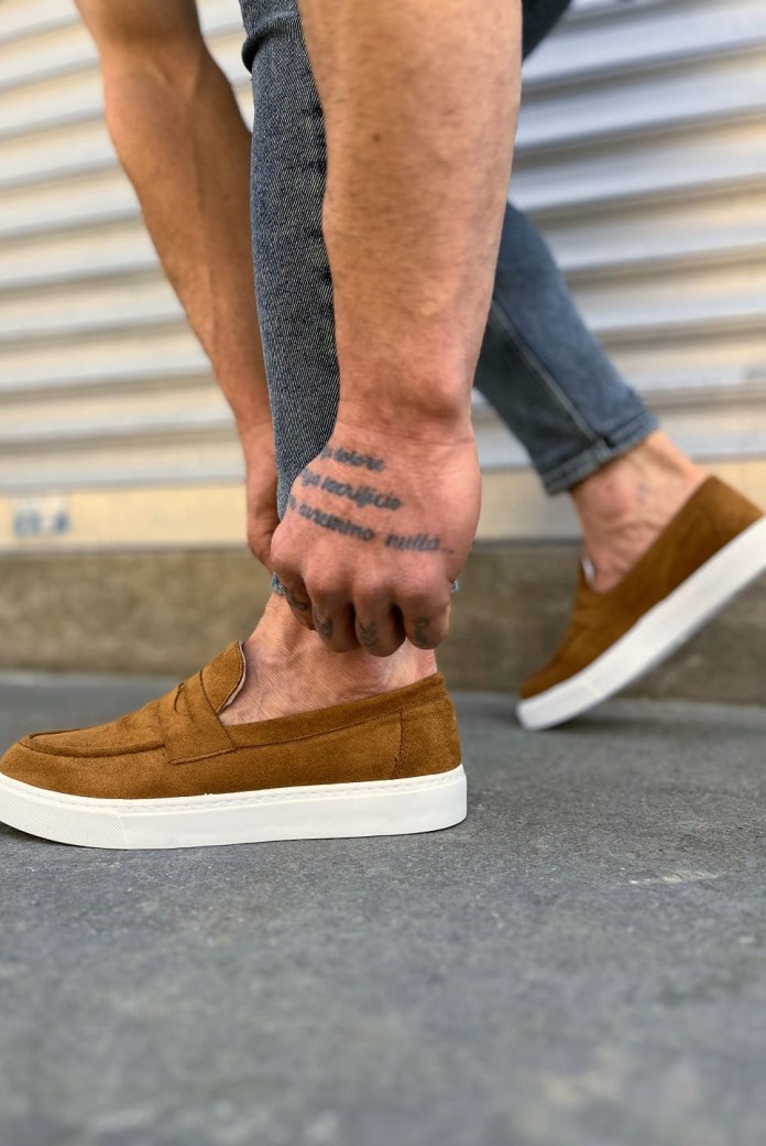 JY180 Estilo X Bağcıksız Süet Erkek Günlük Spor Klasik Ayakkabı SBT - Taba JY180 Estilo X Bağcıksız Süet Erkek Günlük Spor Klasik Ayakkabı SBT - Taba