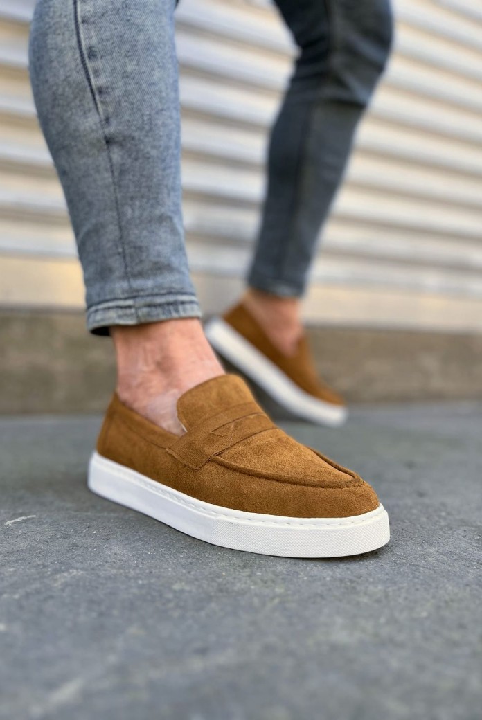 JY180 Estilo X Bağcıksız Süet Erkek Günlük Spor Klasik Ayakkabı SBT - Taba JY180 Estilo X Bağcıksız Süet Erkek Günlük Spor Klasik Ayakkabı SBT - Taba