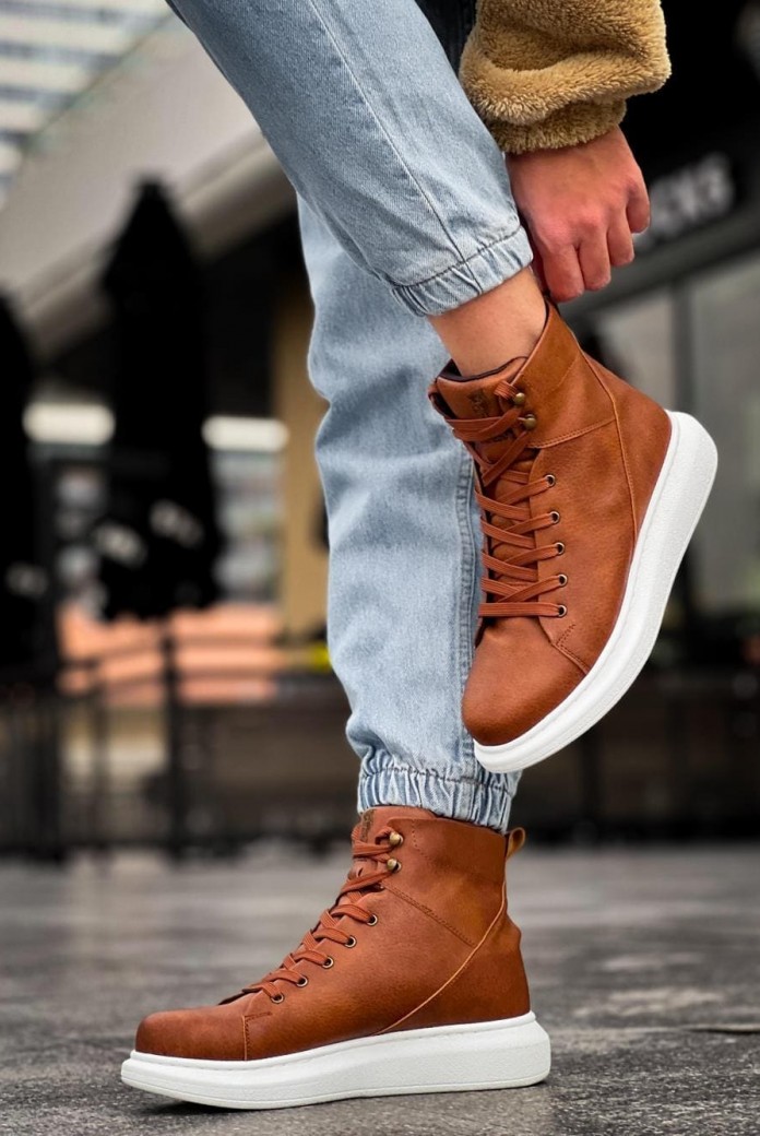 KN-B080 Erkek Spor Günlük Bağcıklı Cilt Bot CBT - Taba KN-B080 Erkek Spor Günlük Bağcıklı Cilt Bot CBT - Taba