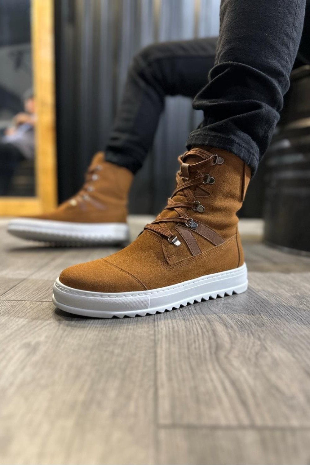 KN-B12 Erkek Spor Günlük Bağcıklı Süet Bot SBT - Taba KN-B12 Erkek Spor Günlük Bağcıklı Süet Bot SBT - Taba