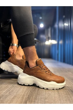 KN-N75 Erkek Günlük Bağcıklı Cilt Spor Sneaker Ayakkabı CBT - Taba KN-N75 Erkek Günlük Bağcıklı Cilt Spor Sneaker Ayakkabı CBT - Taba