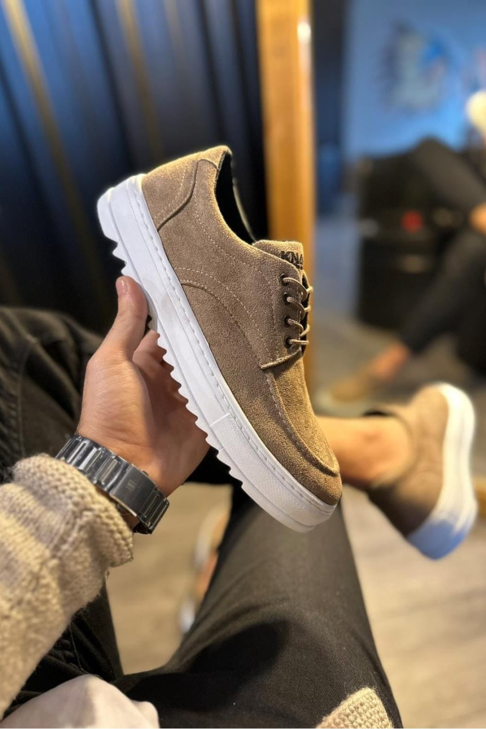 KN-T12 Erkek Günlük Bağcıklı Süet Klasik Ayakkabı SBT - Camel KN-T12 Erkek Günlük Bağcıklı Süet Klasik Ayakkabı SBT - Camel