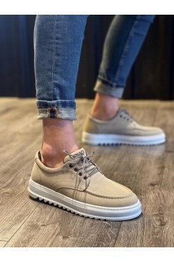 KN-T12 Erkek Günlük Bağcıklı Süet Klasik Ayakkabı SBT - Vizon KN-T12 Erkek Günlük Bağcıklı Süet Klasik Ayakkabı SBT - Vizon