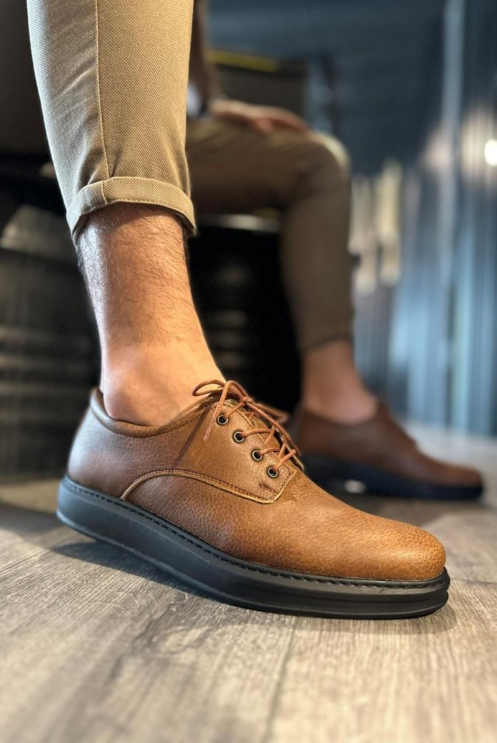 KN001 Erkek Günlük Bağcıklı Cilt Klasik Ayakkabı CST - Taba KN001 Erkek Günlük Bağcıklı Cilt Klasik Ayakkabı CST - Taba