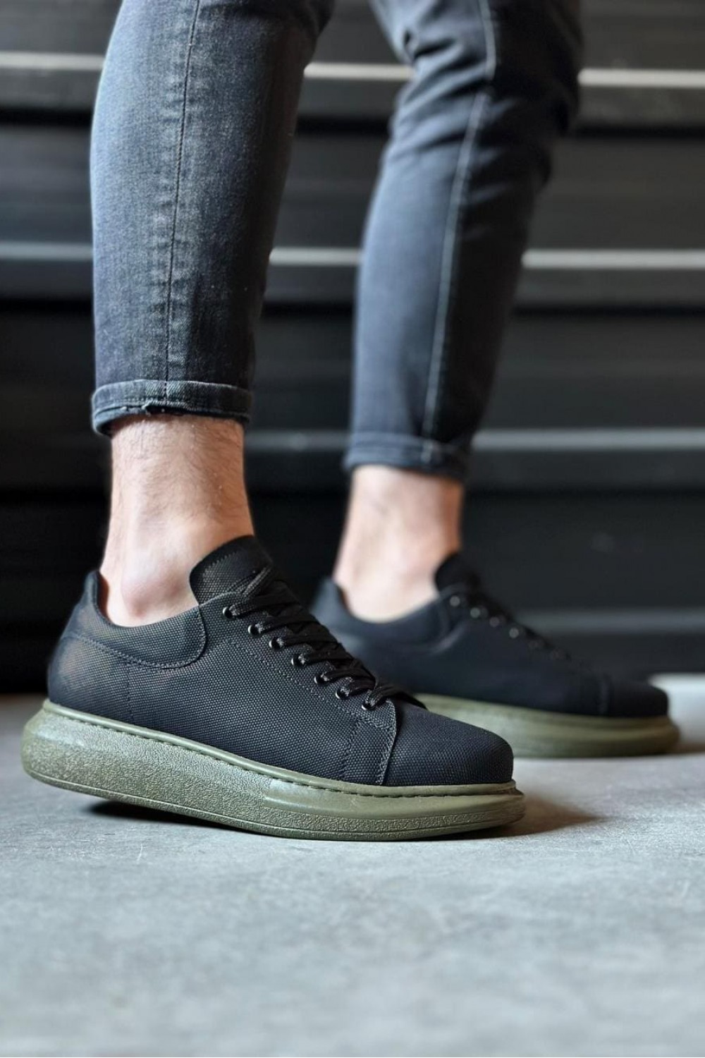 KN041 Erkek Günlük Bağcıklı Tırtıklı Cilt Spor Sneaker Ayakkabı CHT - Siyah KN041 Erkek Günlük Bağcıklı Tırtıklı Cilt Spor Sneaker Ayakkabı CHT - Siyah