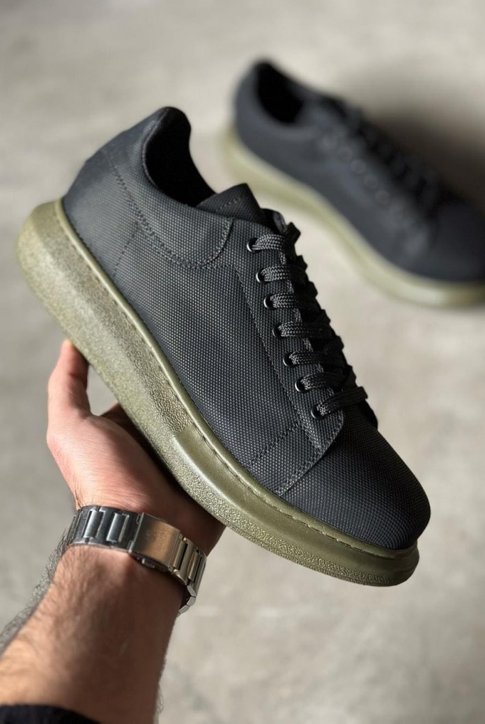KN041 Erkek Günlük Bağcıklı Tırtıklı Cilt Spor Sneaker Ayakkabı CHT - Siyah KN041 Erkek Günlük Bağcıklı Tırtıklı Cilt Spor Sneaker Ayakkabı CHT - Siyah