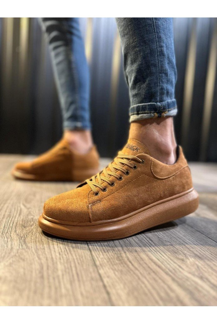 KN044 Erkek Günlük Bağcıklı Süet Spor Sneaker Ayakkabı STT - Taba KN044 Erkek Günlük Bağcıklı Süet Spor Sneaker Ayakkabı STT - Taba