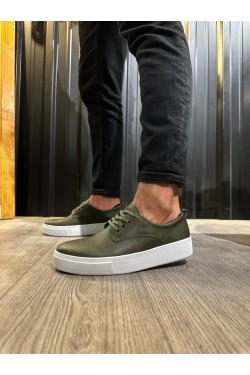 KN077 Erkek Günlük Bağcıklı Cilt Spor Sneaker Ayakkabı CBT - Haki KN077 Erkek Günlük Bağcıklı Cilt Spor Sneaker Ayakkabı CBT - Haki