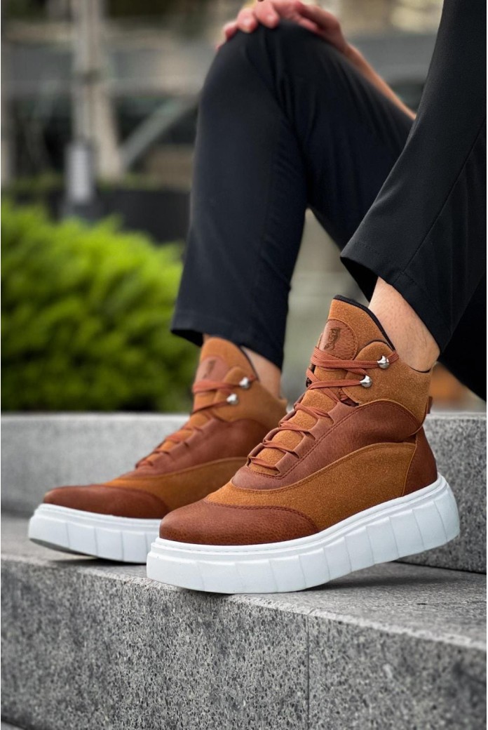 KN104 Erkek Spor Günlük Bağcıklı Cilt Süet Bot CSBT - Taba KN104 Erkek Spor Günlük Bağcıklı Cilt Süet Bot CSBT - Taba