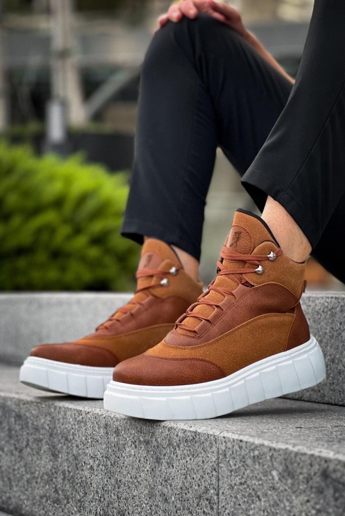 KN104 Erkek Spor Günlük Bağcıklı Cilt Süet Bot CSBT - Taba KN104 Erkek Spor Günlük Bağcıklı Cilt Süet Bot CSBT - Taba