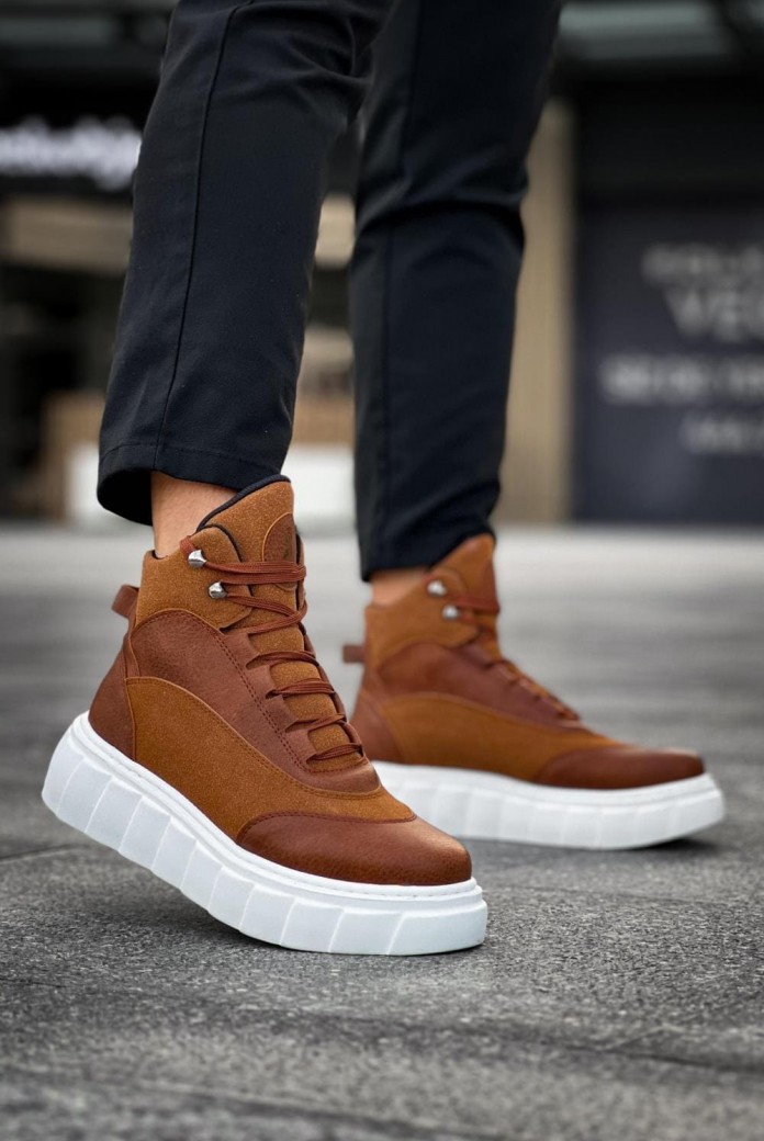 KN104 Erkek Spor Günlük Bağcıklı Cilt Süet Bot CSBT - Taba KN104 Erkek Spor Günlük Bağcıklı Cilt Süet Bot CSBT - Taba