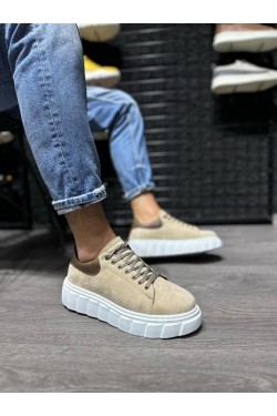 KN144 Erkek Günlük Bağcıklı Süet Spor Sneaker Ayakkabı SBT - Vizon KN144 Erkek Günlük Bağcıklı Süet Spor Sneaker Ayakkabı SBT - Vizon