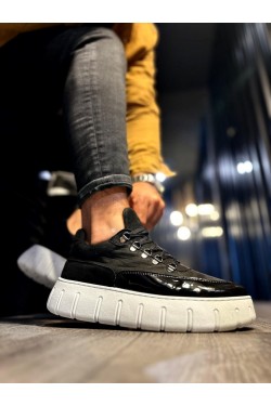 KN600 Erkek Günlük Bağcıklı Süet Cilt Spor Sneaker Ayakkabı SCBT - Siyah KN600 Erkek Günlük Bağcıklı Süet Cilt Spor Sneaker Ayakkabı SCBT - Siyah