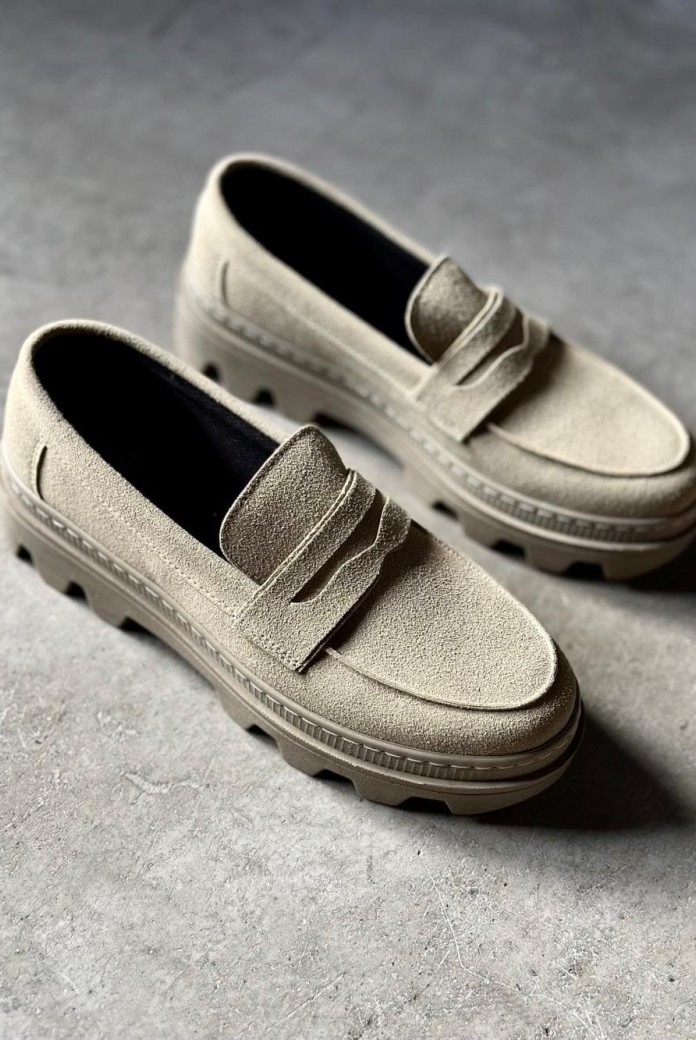 KN779 Erkek Günlük Bağcıksız Süet Klasik Ayakkabı SKT - Vizon KN779 Erkek Günlük Bağcıksız Süet Klasik Ayakkabı SKT - Vizon